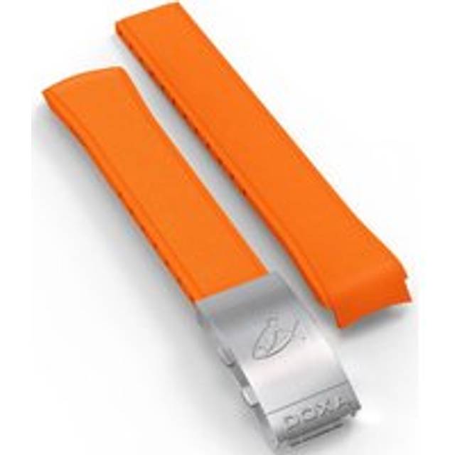 Doxa Strap SUB 1500T Rubber Orange With Folding Clasp