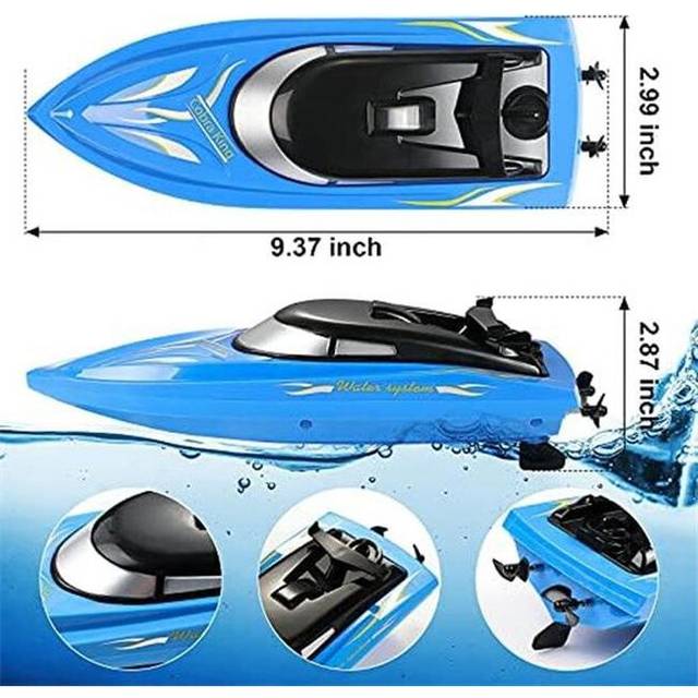 UNO1RC TM57005 15kmph RH701 High Speed Mini Boat Toys - Blue
