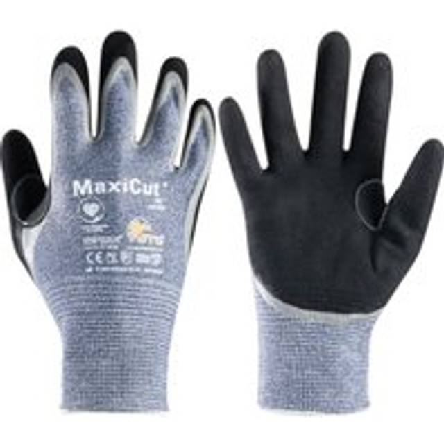 Atg 34-504 MaxiCut Oil Grip P/C K/W Gloves Cut 5 SZ.9 - black | blue | grey