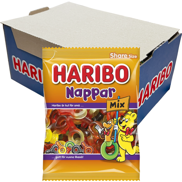 Haribo Nappar Mix 170g x 16st