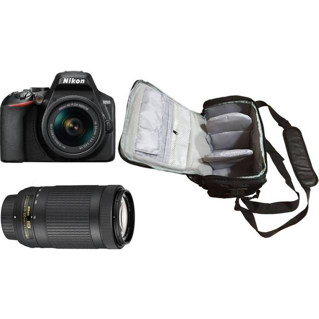Nikon D3500 Kit (AF-P 18-55 VR)(70-300 VR) Black with Kamkorda Bag