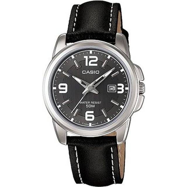 CASIO Quartz Waterproof Black Analog - BLACK - Free