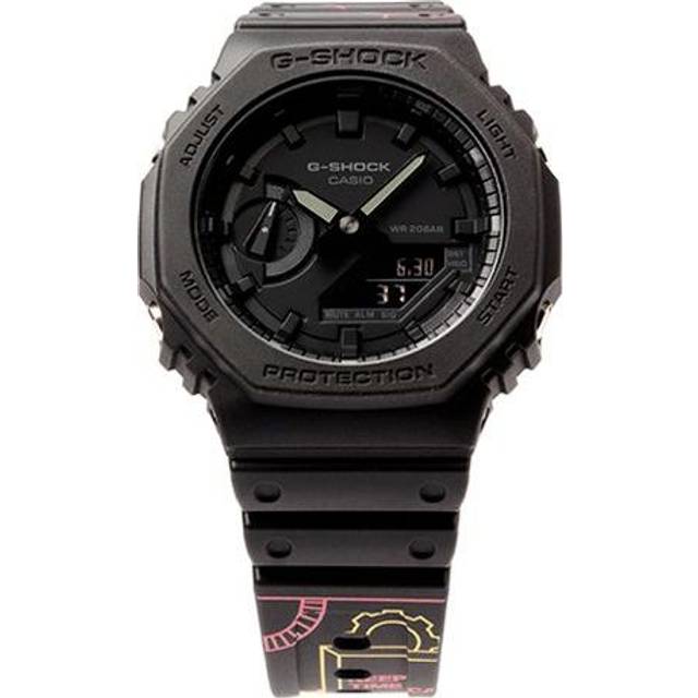 CASIO G-Shock Analog-Digital 'Black' GA-2100-1A1PRTC - Free