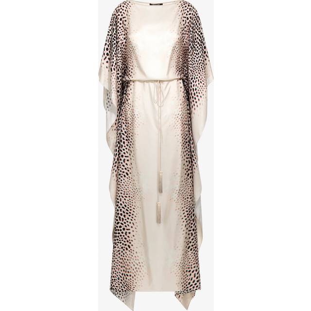 Roberto Cavalli, Klänning, Dam, M, Hajtryck Kaftan Elfenben Kvinna - beige (M)