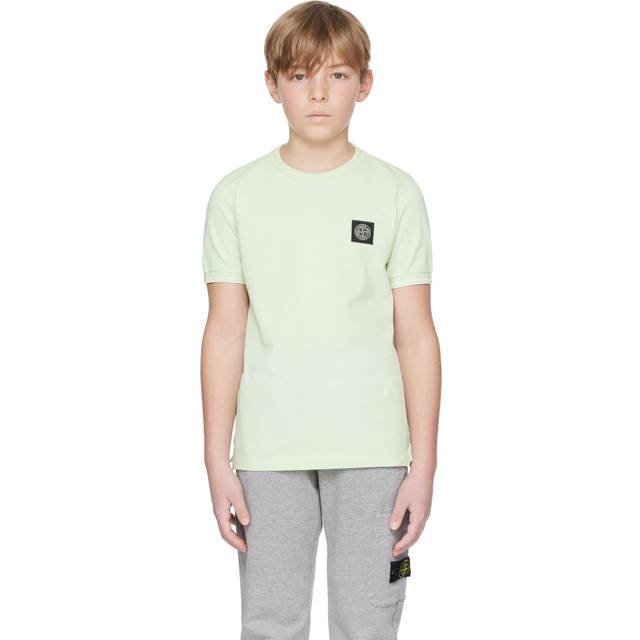 Stone Island Junior Kids Green Patch T-shirt - V005C Clorophyll - 12Y