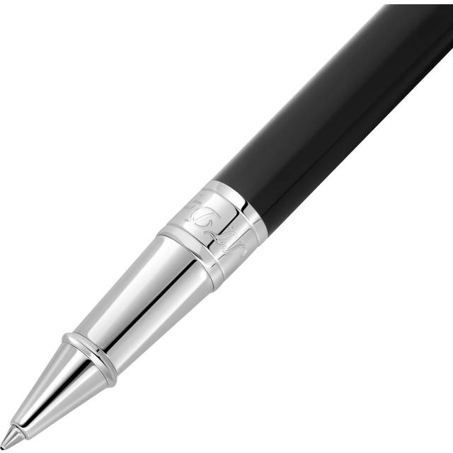 S.T. Dupont D-Initial Rollerball Pen Black/Chrome