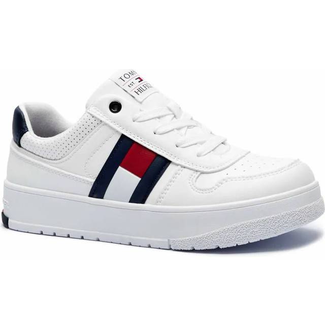 Children's Trainers Tommy Hilfiger Flag Velcro - Blanc - 32