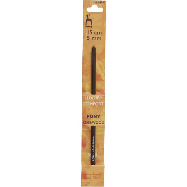 Pony Redwood Single-Ended Wooden Crochet Hook - 5.0mm (UK 6 - US H/8)