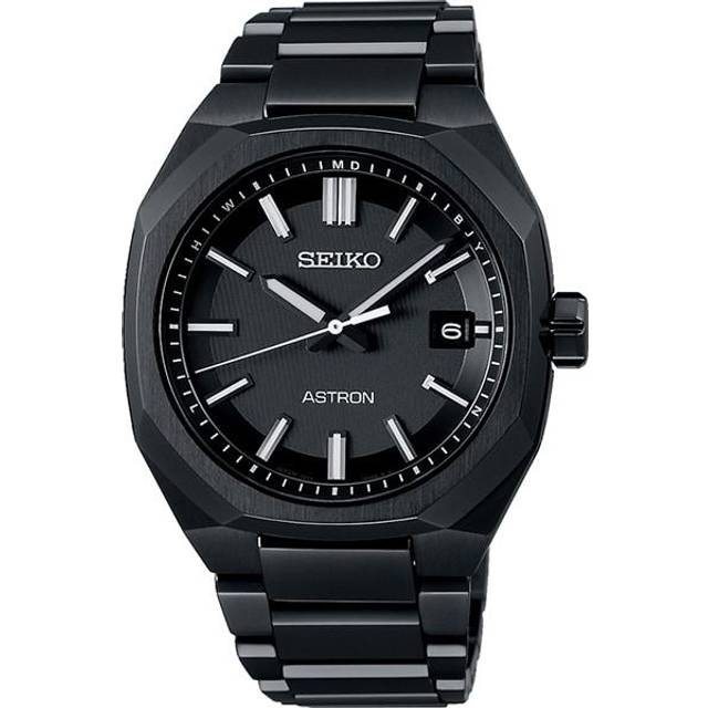 Seiko Men's SBXY083 (ASTRON NEXTER Solar Radio Controlled Men's Metal Band) Round Watch Black