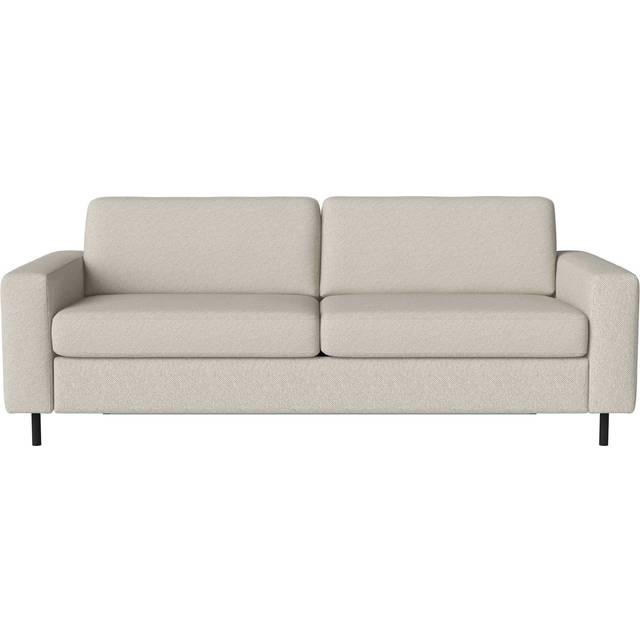 Bolia - Scandinavia 3 Seater Bed Sofa - beige/Vilme (47% Acryl, 20% Baumwolle, 13% Polyester, 11% Viskose, 9% Leinen)/BxHxT 220x81x100cm/Füße Eiche sc (81.0 x 220.0 x 100.0cm)