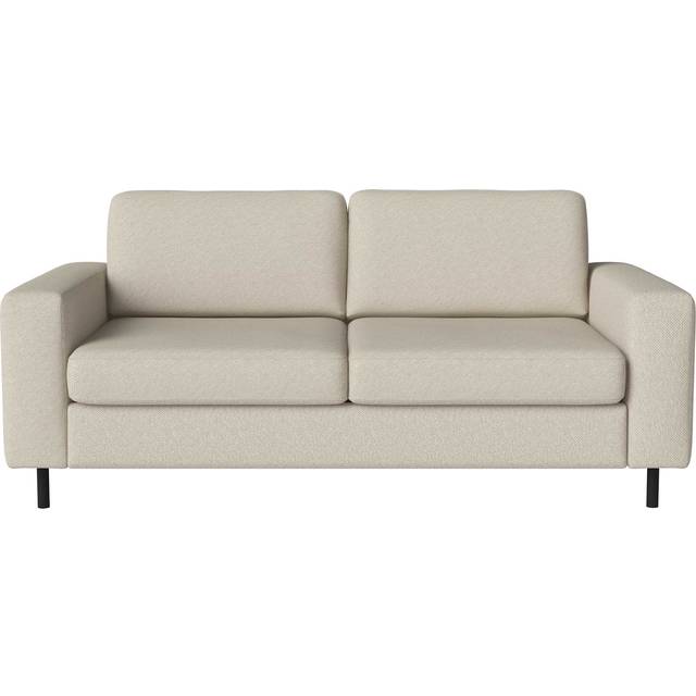 Bolia - Scandinavia 2 Seater Sofa - hellbeige/Vilme (47% Acryl, 20% Baumwolle, 13% Polyester, 11% Viskose, 9% Leinen)/BxHxT 176x80x92cm/Füße Eiche sch - light beige (80.0 x 176.0 x 92.0cm)
