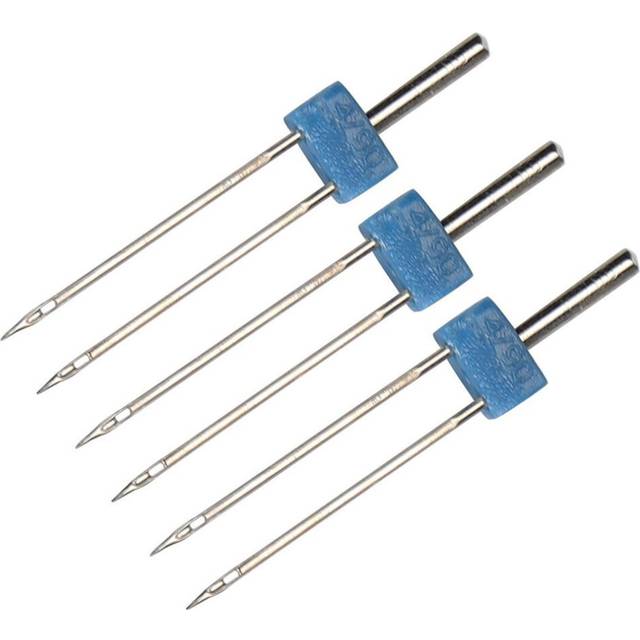 3Pcs Double Needles Pins Stainless Steel Threading and Hooking Stitches Sewing 4MM-3 pieces/bag