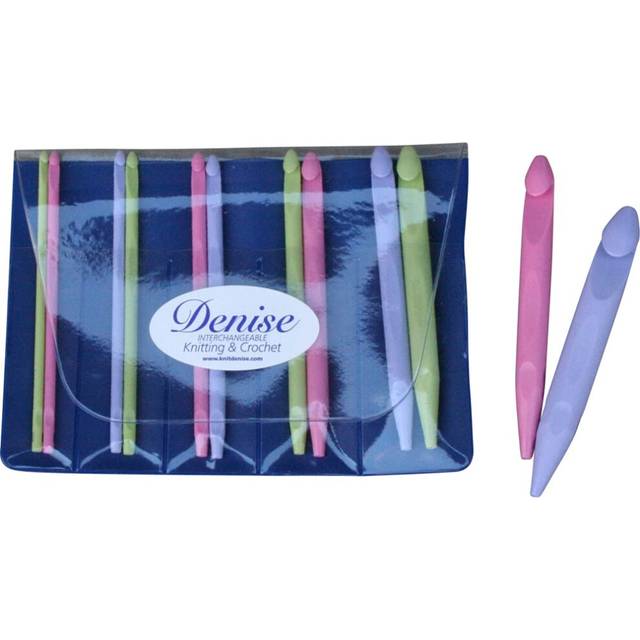 Denise Interchangeable Crochet  Hooks Only AddOn Set F5375mm1915mm Pastel