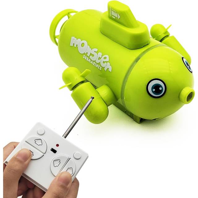 Tipmant Cute Mini RC Submarine Toy 4CH Radio Remote Control Boat Electric Dive for Fish Tank Water Tub Kids Birthday Gift