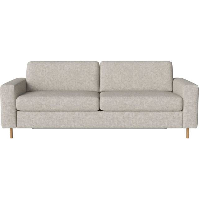 Bolia - Scandinavia 3 Seater Bed Sofa - sand/Nantes (100% Polyester)/BxHxT 220x81x100cm/Füße Eiche geölt 13cm (81.0 x 220.0 x 100.0cm)