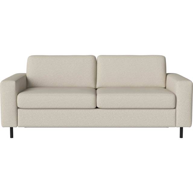 Bolia - Scandinavia 2.5 Seater Bed Sofa - hellbeige/Vilme (47% Acryl, 20% Baumwolle, 13% Polyester, 11% Viskose, 9% Leinen)/BxHxT 200x81x100cm/Füße Ei - light beige (81.0 x 200.0 x 100.0cm)