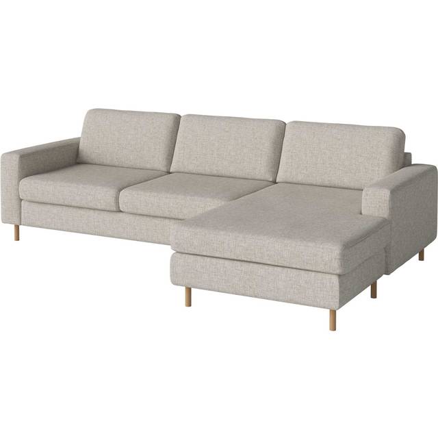 Bolia - Scandinavia 3 Seater Sofa with Chaise Longue Right - sand/Nantes (100% Polyester)/BxHxT 263x80x92cm/Füße Eiche geölt 13cm (80.0 x 263.0 x 92.0cm)