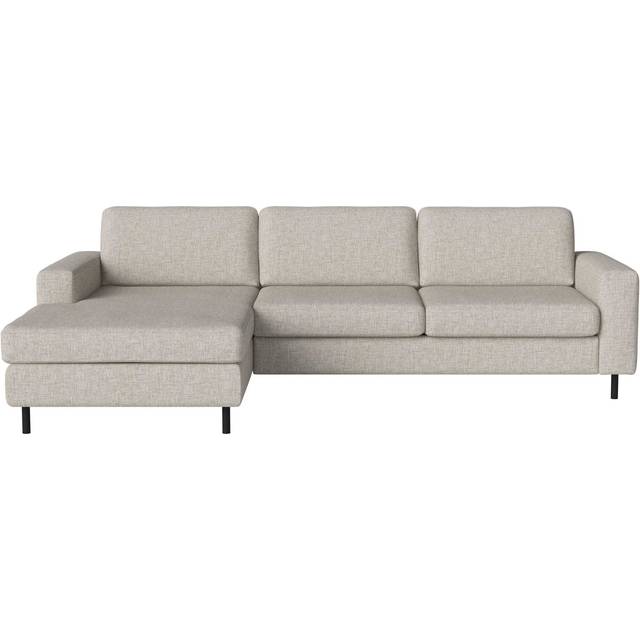 Bolia - Scandinavia 3 Seater Sofa with Chaise Longue Left - sand/Nantes (100% Polyester)/BxHxT 263x80x92cm/Füße Eiche schwarz gebeizt 13cm (80.0 x 263.0 x 92.0cm)