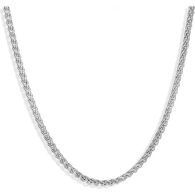 Sterling Silver 16 Inch Spiga Chain - Option1 Value Silver