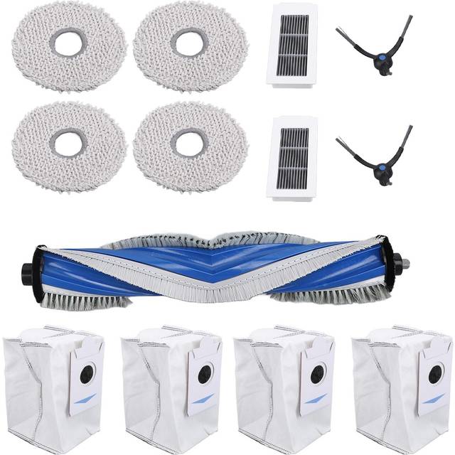 Robot Vacuum Cleaner Accessories Main Brush Side Brush Washable Filter Mop Dust Bag Set for X5 Omni