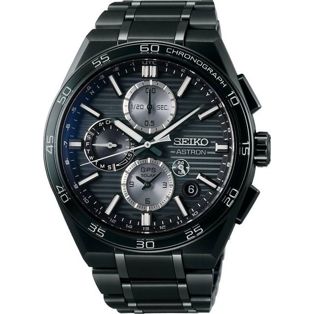 Seiko Astron GPS Solar Dual Time Chronograph in Night Sky Black Watch