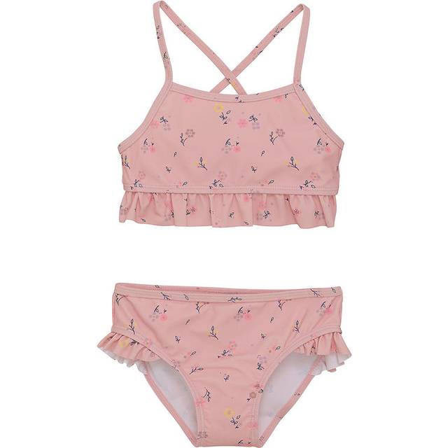COLOR KIDS Bikini W. Frills, Aop |Rosa |116