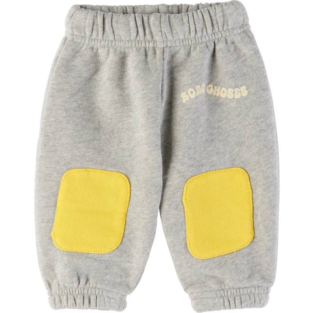 Bobo Choses Baby Gray Knee Patches Jogging Sweatpants - Heather Grey - 24M