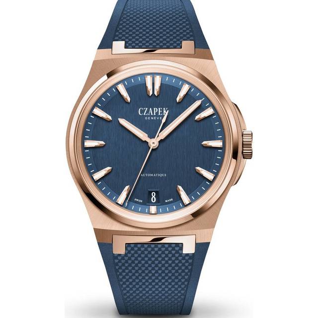 Czapek Antarctique Mount Erebus 5N Deep Blue Rubber Watch