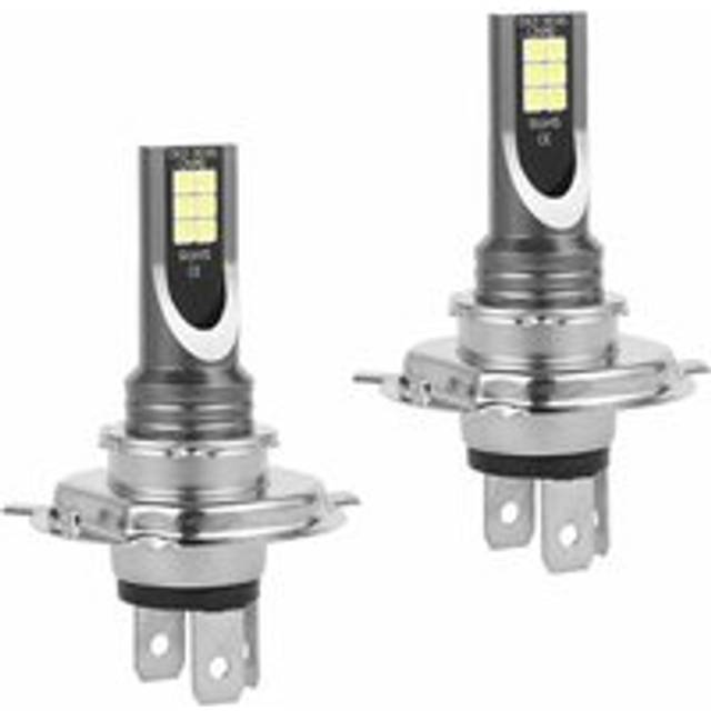 Gabrielle - 2pcs H4 led Headlight Bulbs in Box, Car led Lamp 55W/1200lm/IP68 Waterproof, Fog Light 2 Bulbs 6000-6500K White Light
