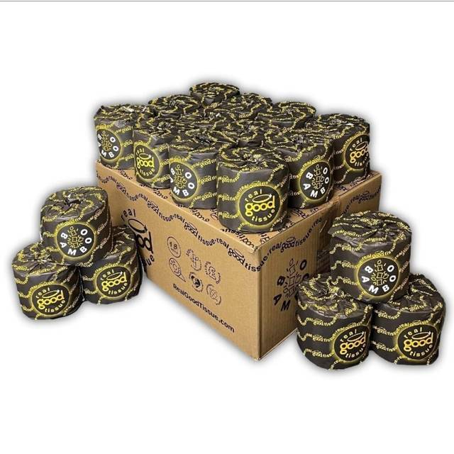 Bamboo Toilet Paper - 18 Rolls 3 Ply 300 Sheets Per Roll