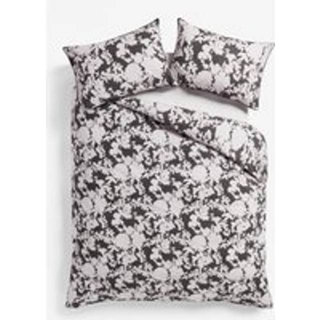 Nakuru Washed Cotton Bedding Set Black/White