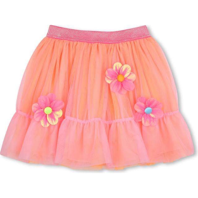 Billieblush, Skirts, female, Pink, 5 Y, Pink Tulle Flower Skirt for Girls