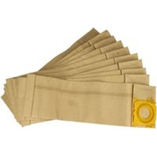 10x Vacuum Cleaner Bag compatible with Sebo Professional g, Professional G1 Vacuum Cleaner - Paper, 23.5 cm x 15.5 cm Sand-Coloured - Vhbw