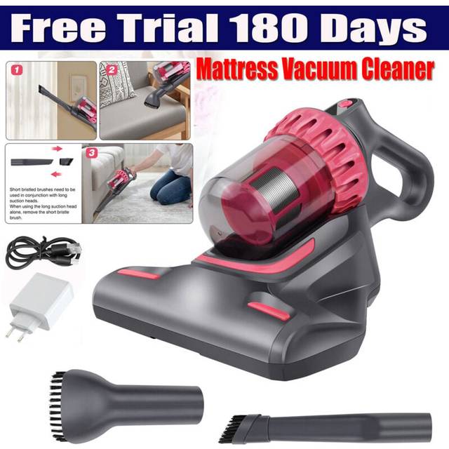 Dayplus - 3-Speed lcd Bed Vacuum Cleaner Mattress Vacuum uv Suction hepa Filter 1500MAH