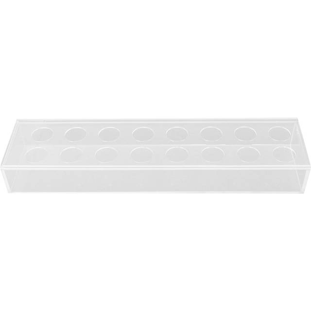 Rectangular Floral Centerpiece Clear Acrylic Flower Vase for Dining Table Wedding Party Home 16 16 Hole