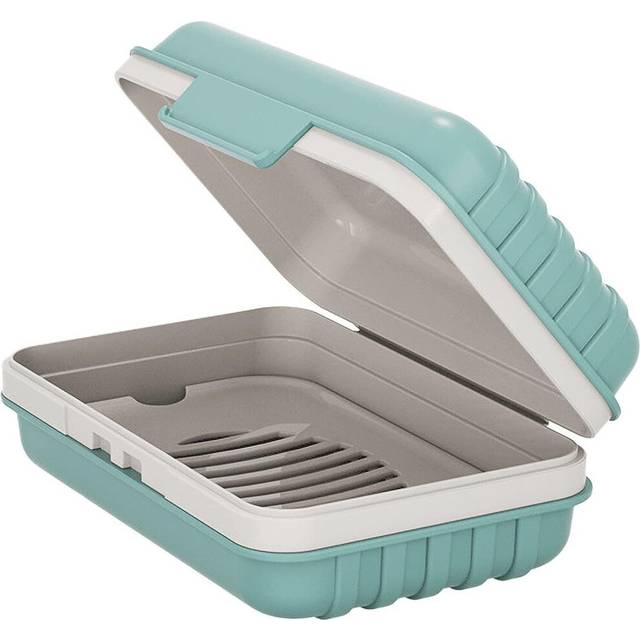 Travel Soap Container, Soap Bar Holder with Lid, Portable Travel Soap Case, Leakproof Soap Dish Travel, Suitable