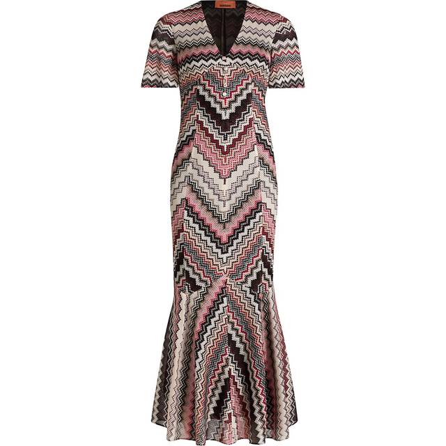 Missoni Zigzag lame midi dress - multicoloured (UK 14)