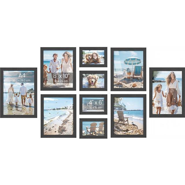 Set of 10 Picture Frames for Display