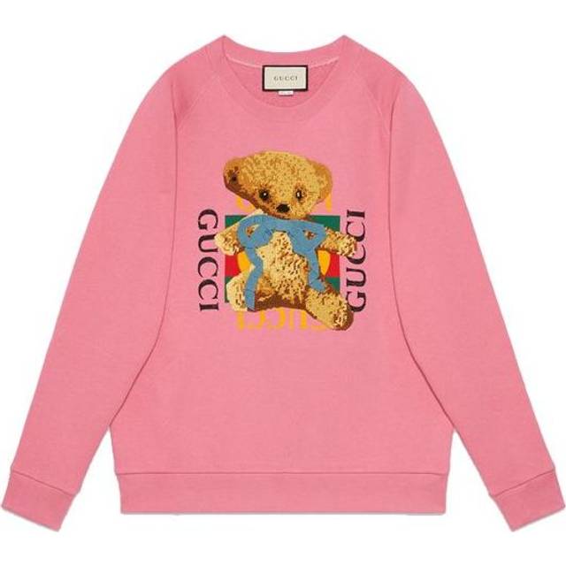 (WMNS) Gucci Animal Print Round Neck Long Sleeve Sweater For Pink 489677-X9N17-5681