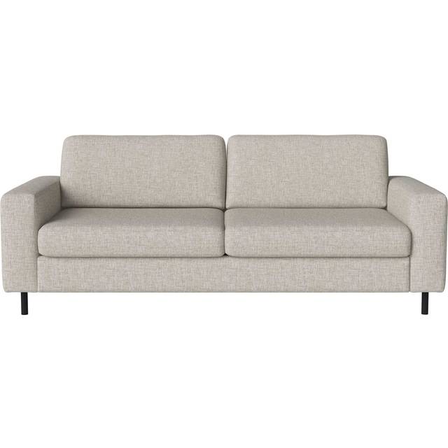 Bolia - Scandinavia 2.5 Seater Sofa - sand/Nantes (100% Polyester)/BxHxT 206x80x92cm/Füße Eiche schwarz gebeizt 13cm (80.0 x 206.0 x 92.0cm)