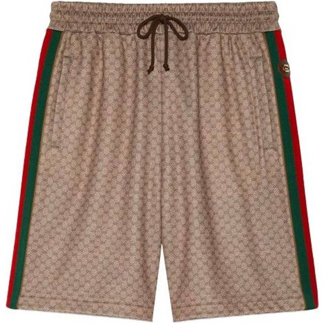 Men's Gucci FW21 Webbing Knit Brown Shorts 654762-XJDFB-2100 - XL