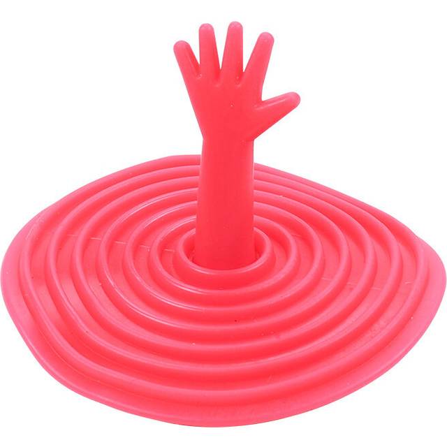 (pink) Bathtub Silicone Tub Flat Plug Stopper  Stopper Leakage-proof Drain Cover