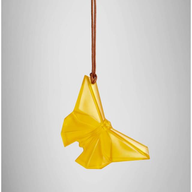 Christmas Origami Yellow Butterfly Ornament - Clear