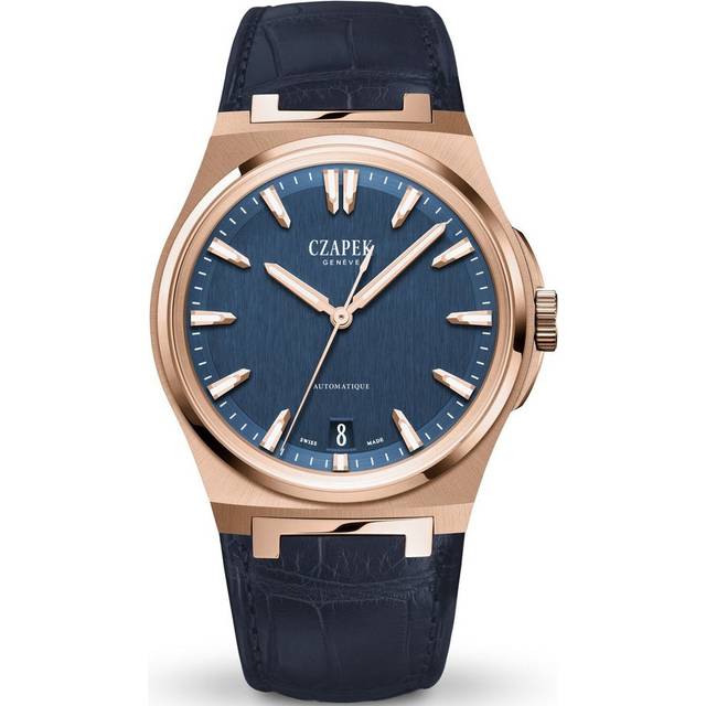 Czapek Antarctique Mount Erebus 5N Deep Blue Alligator Watch