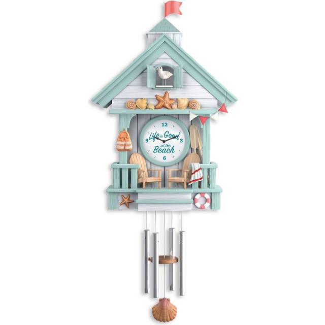 'Life Is Good At The Beach' Wave-Sound Wall Clock
