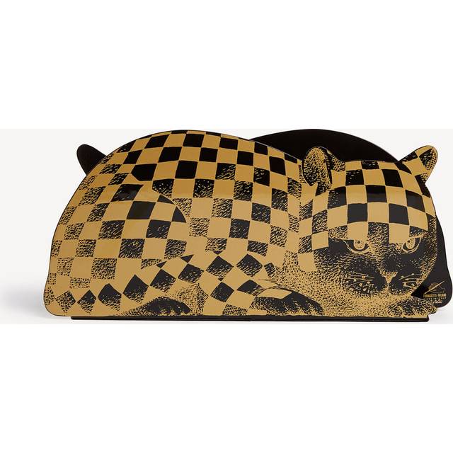 FORNASETTI Magazine rack High Fidelity gold/black - 100% iron