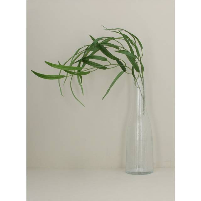 Gisela Graham 4 x Clear Etch Effect Glass Bottle Vase
