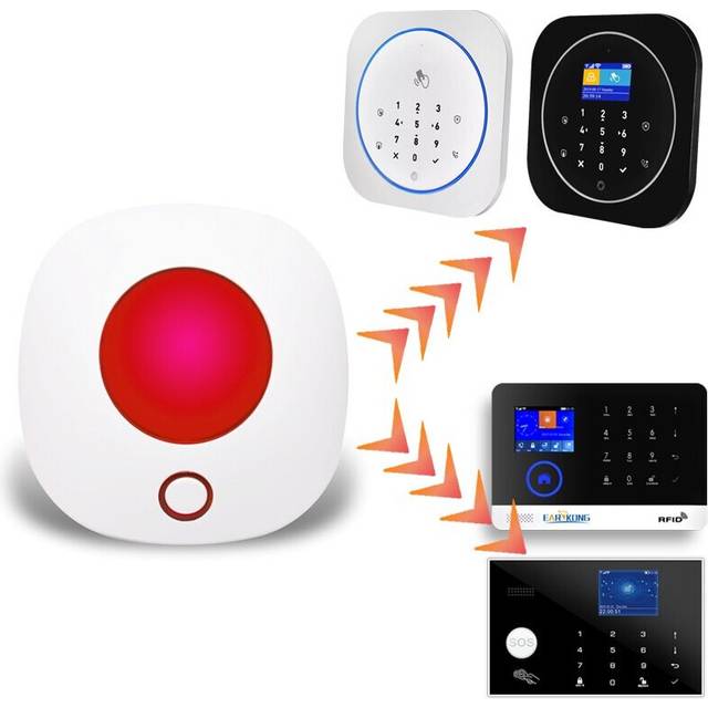 Wireless WiFi Strobe Siren Sound and Light Siren For 433MHz Alarm System Work With Tuya APP Alexa Google Home