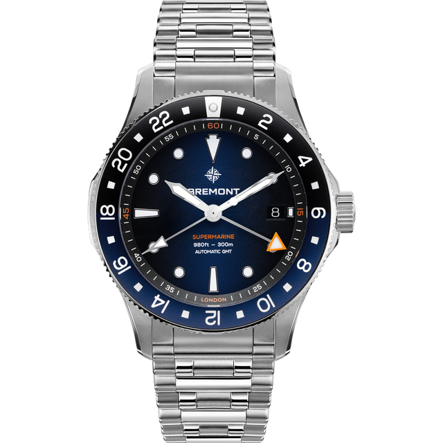 Bremont Supermarine 300M GMT Blue Black Bracelet Limited Edition Watch