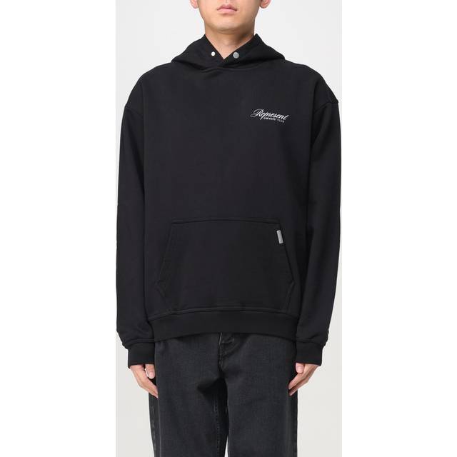 REPRESENT Owner's Club Script Cotton-Jersey Hoodie - M - Black - L